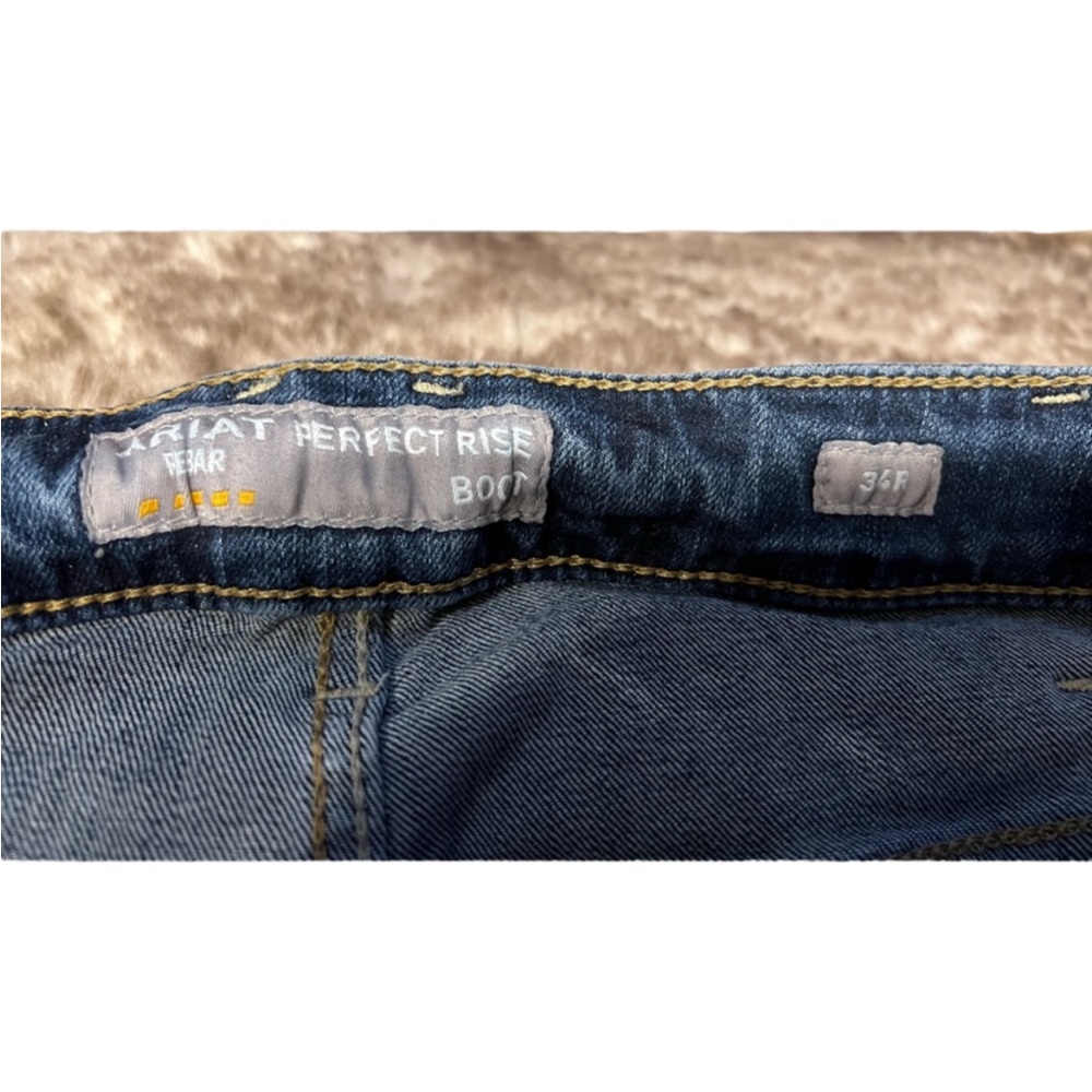 ARIAT Rebar Work Flex Perfect Rise Riveter Boot Cut Jean - Picture 8 of 8